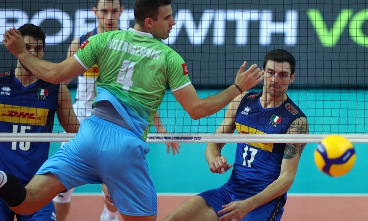 Slovenskim odbojkarjem veliki met ni uspel