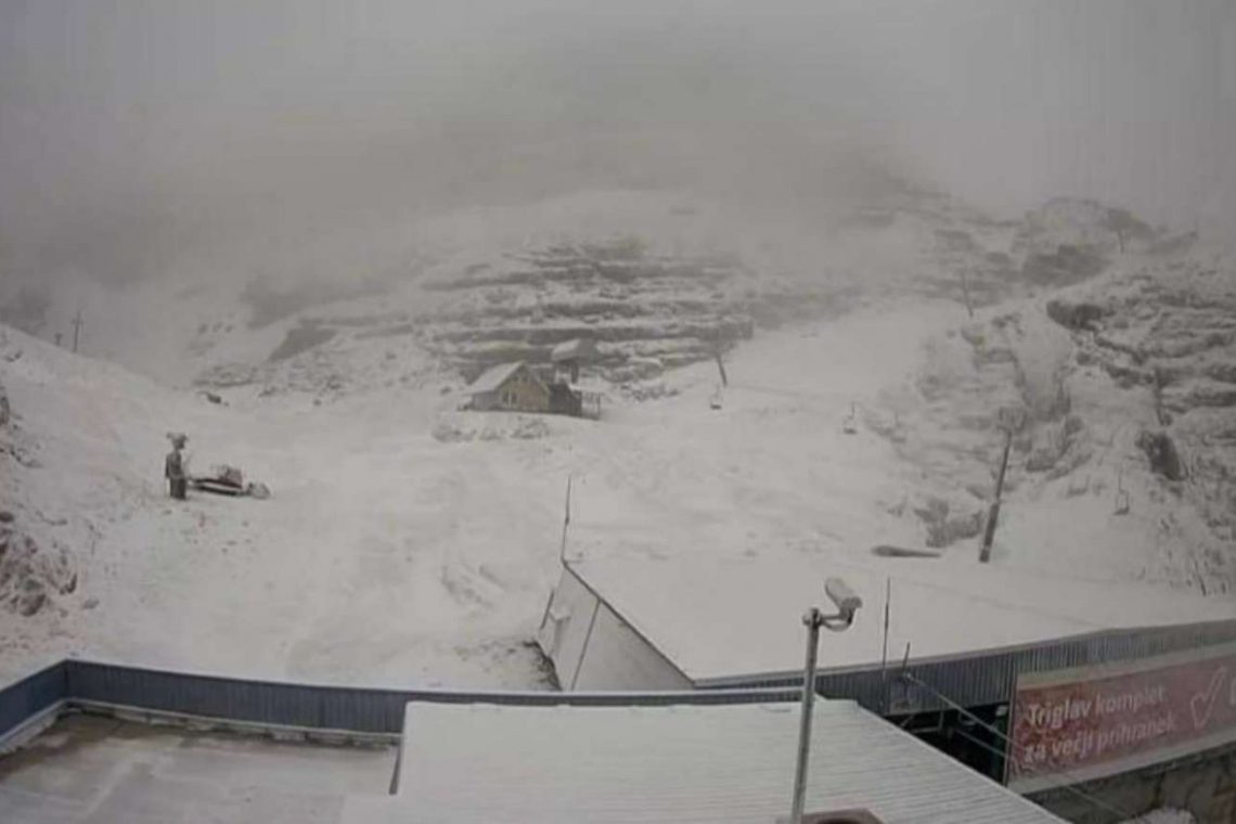 Kredarica, Krvavec in Kanin pod snegom