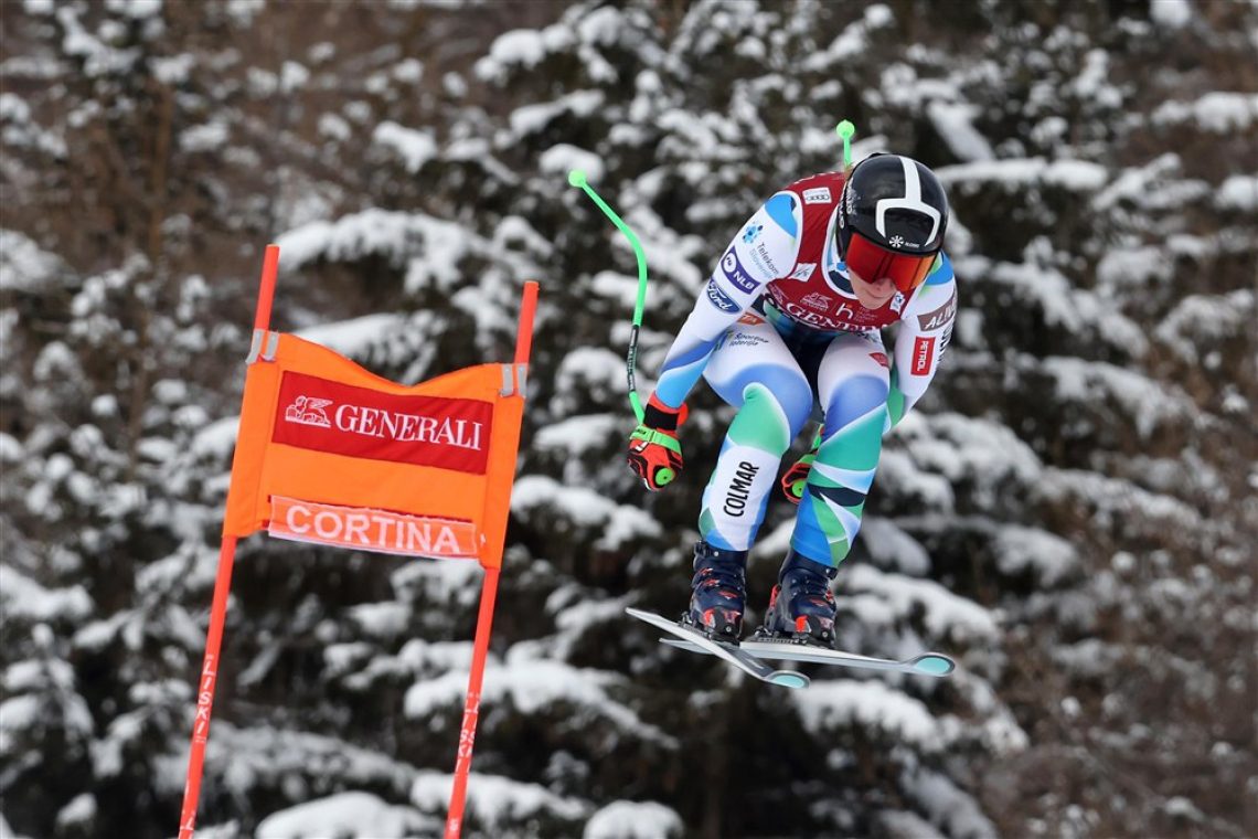 Odlična Ilka Štuhec druga na smuku v Cortini d'Ampezzo