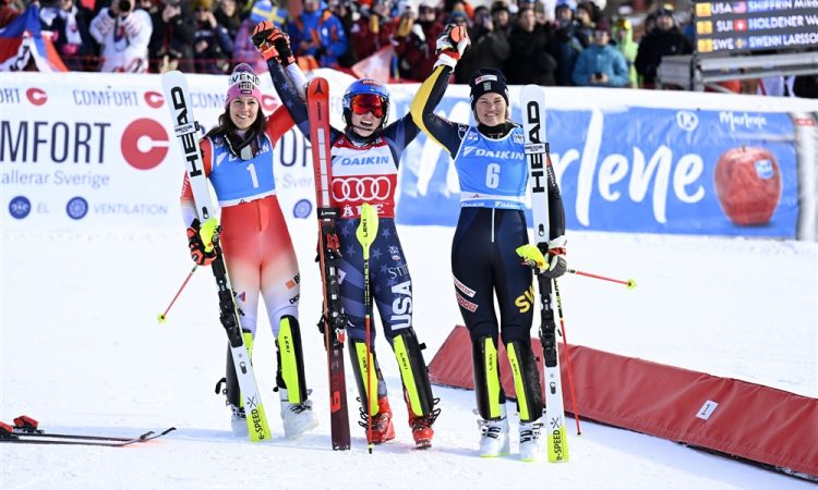 Mikaela Shiffrin po nove uspehe s trenerko Karin Harjo