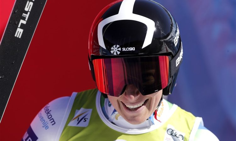 Ilka Štuhec po diskvalifikaciji brez naslova državne prvakinje v superveleslalomu 