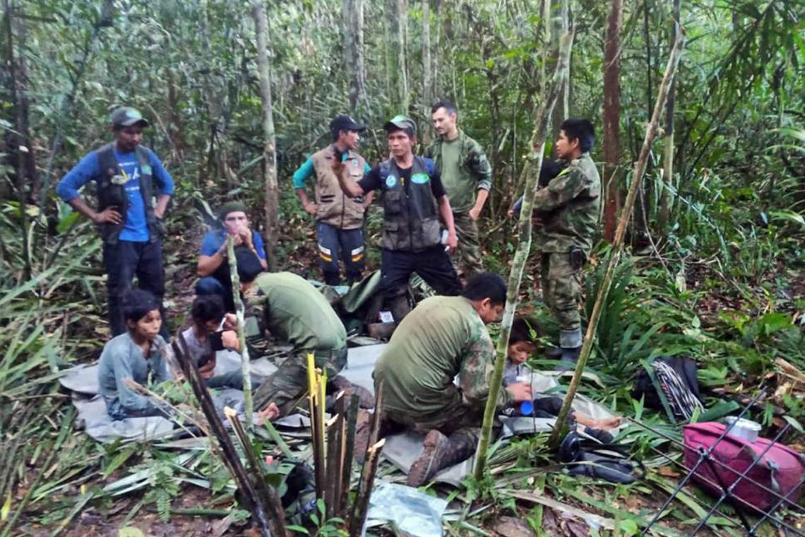 V Kolumbiji 40 dni po letalski nesreči našli žive štiri otroke
