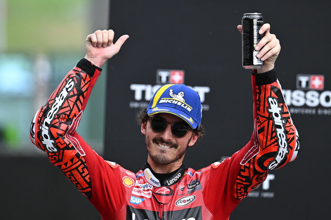 Bagnaia osvojil še tretjo sprintersko dirko