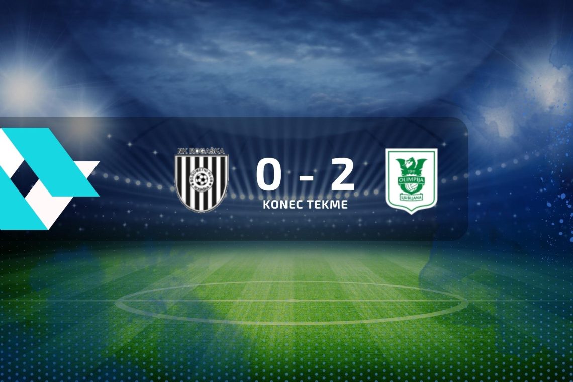 Nogometaši Rogaške so izgubili proti Olimpiji z 0:2
