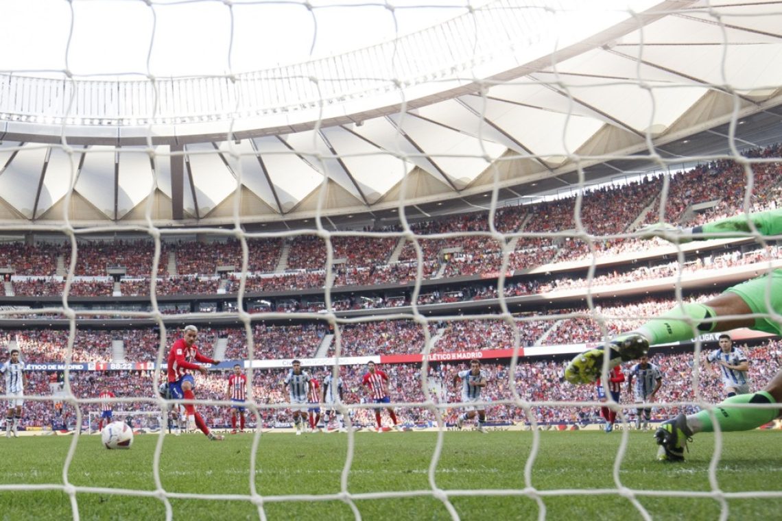 Atletico Madrid ohranil serijo zmag z enajstmetrovko v 89. minuti