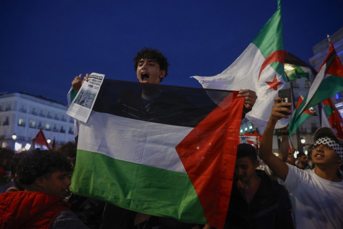 Pohod v podporo Palestini v Madridu