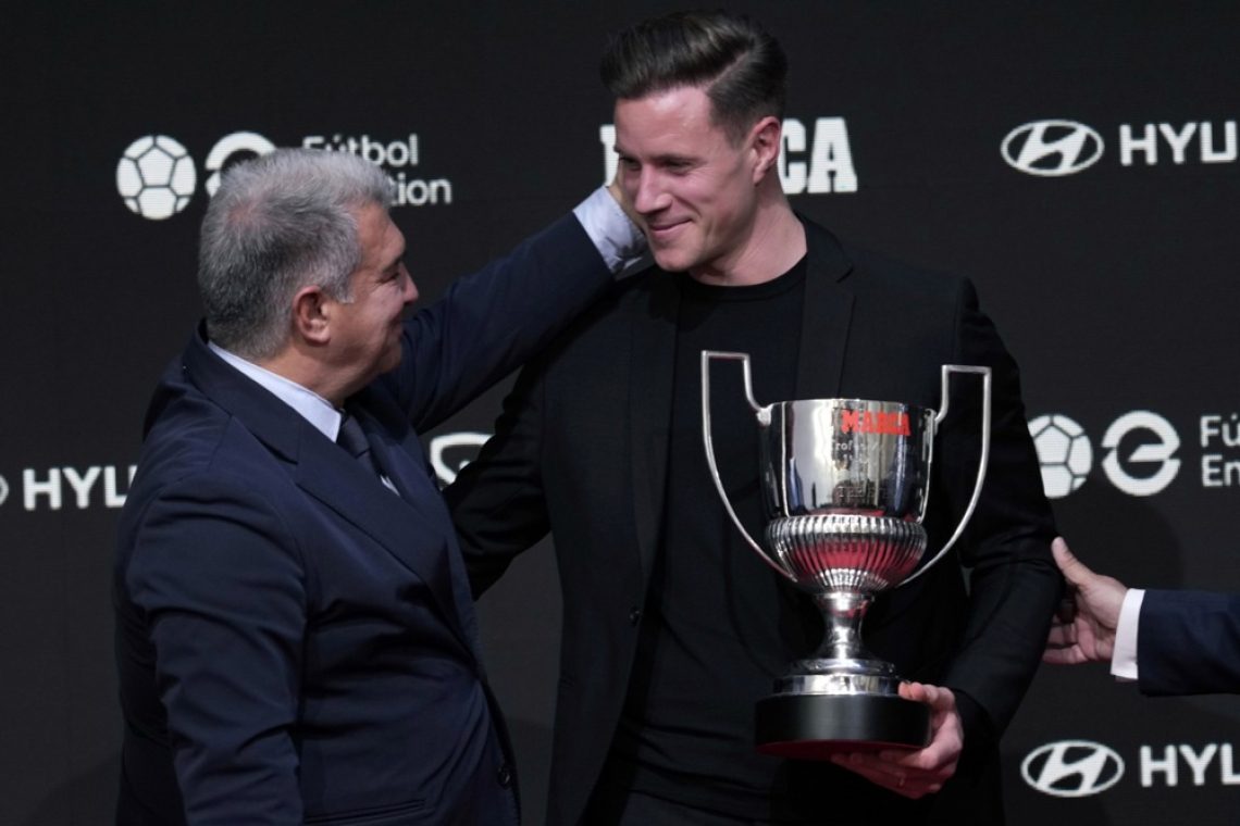 Ter Stegen MVP in najboljši vratar primere 2022/23