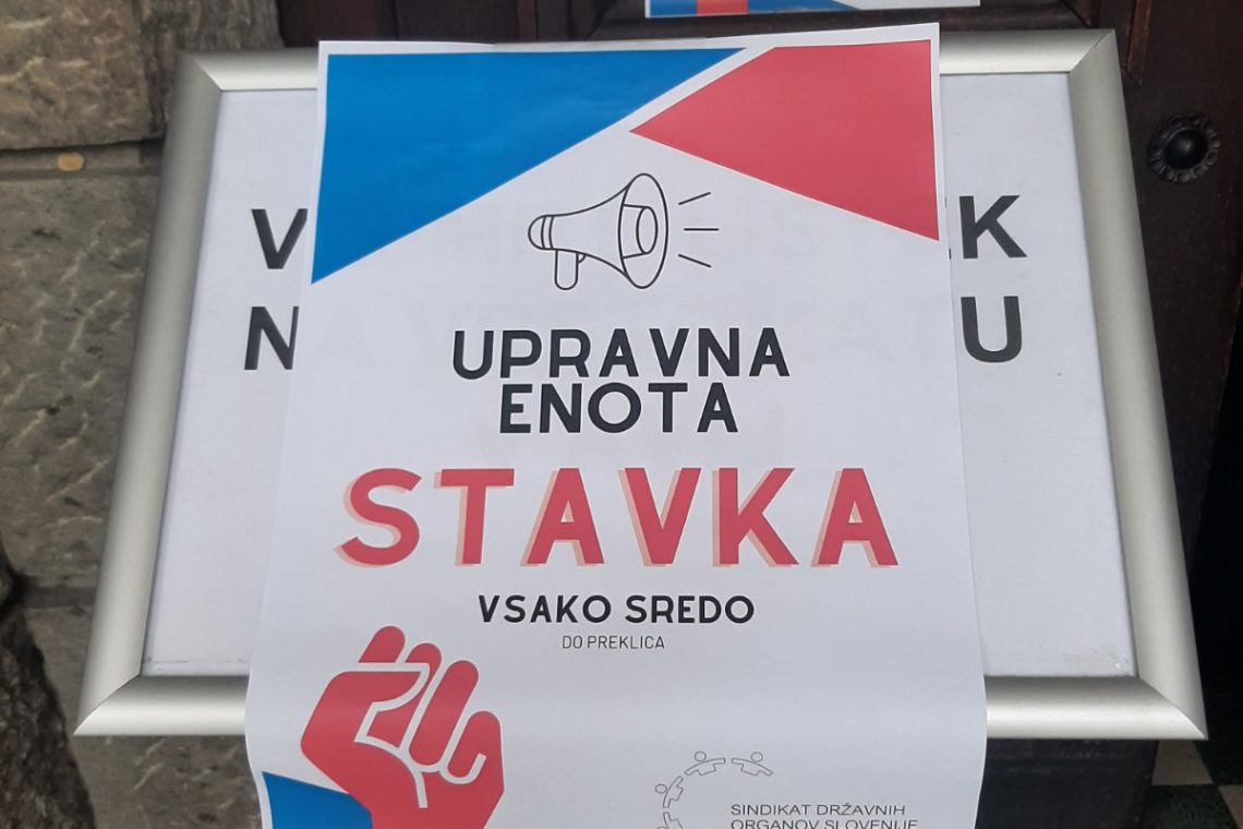 Na 34 upravnih enotah stavka do preklica, še na 15 ohranjajo stavkovne srede