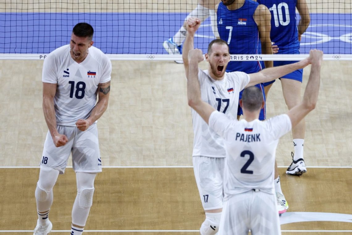 Slovenski odbojkarji po drugi zmagi v četrtfinalu OI