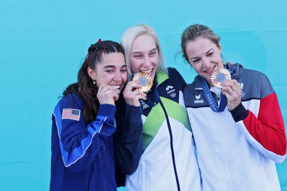 Janja Garnbret po Tokiu tudi v Parizu okronana za olimpijsko prvakinjo