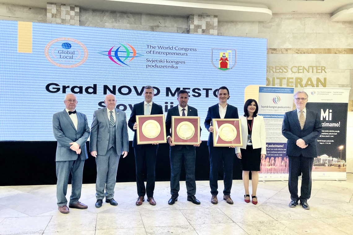 Novo mesto prejelo mednarodno nagrado za spodbujanje poslovnega okolja
