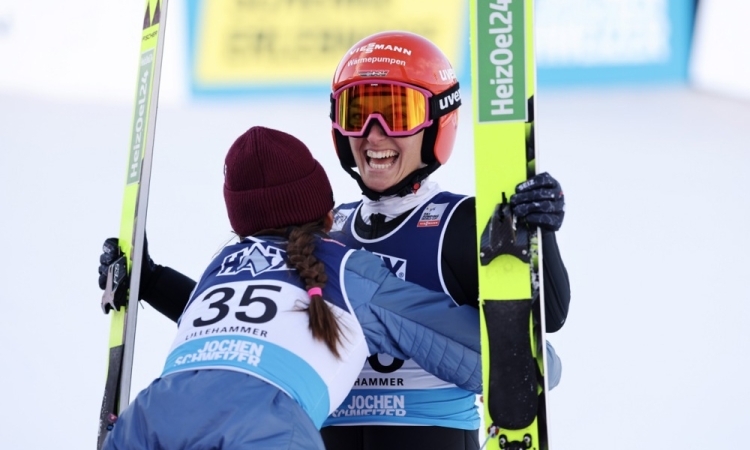 Schmid zmagovalka Lillehammerja, Slovenke brez deseterice