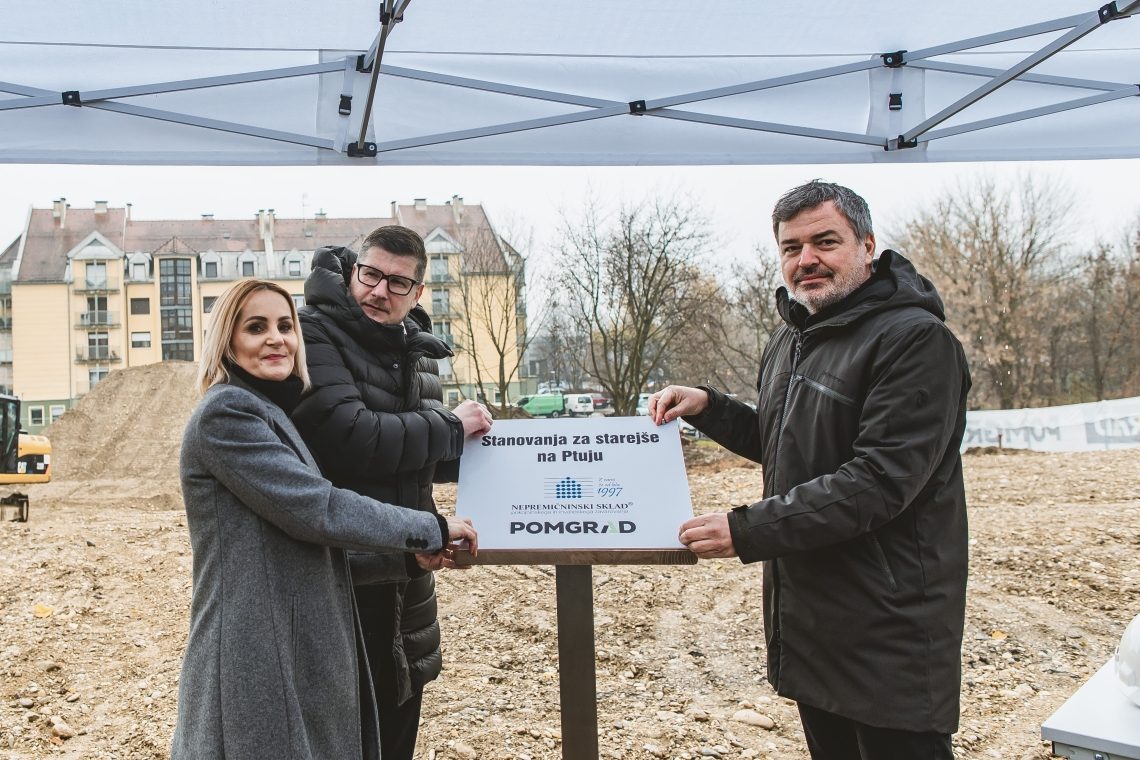 Na Ptuju položili temeljni kamen za gradnjo 30 najemnih stanovanj za starejše