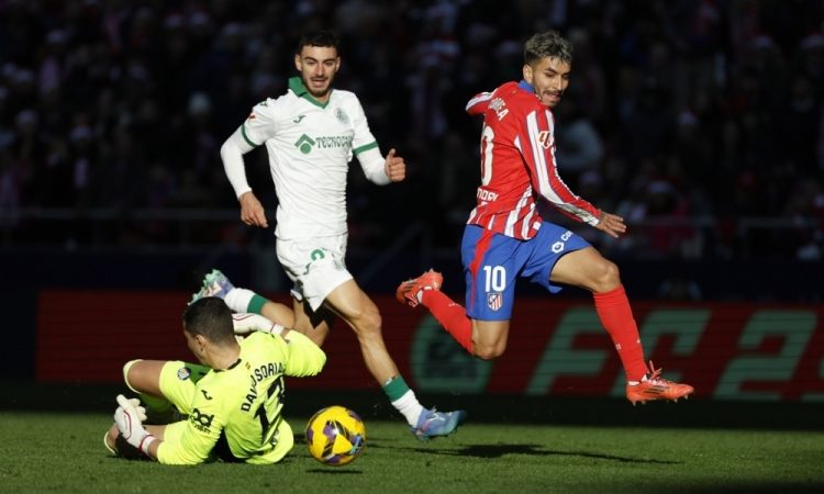 Oblakov Atletico z minimalno zmago na drugo mesto pred Real