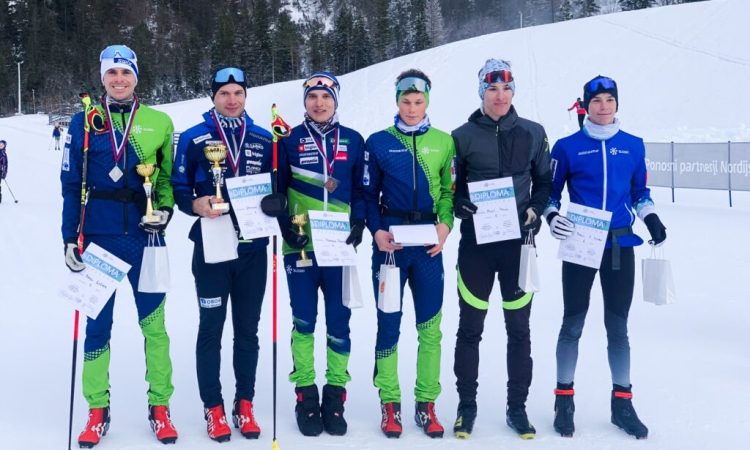 Vid Vrhovnik in Ema Volavšek osvojila naslova državnih prvakov v nordijski kombinaciji