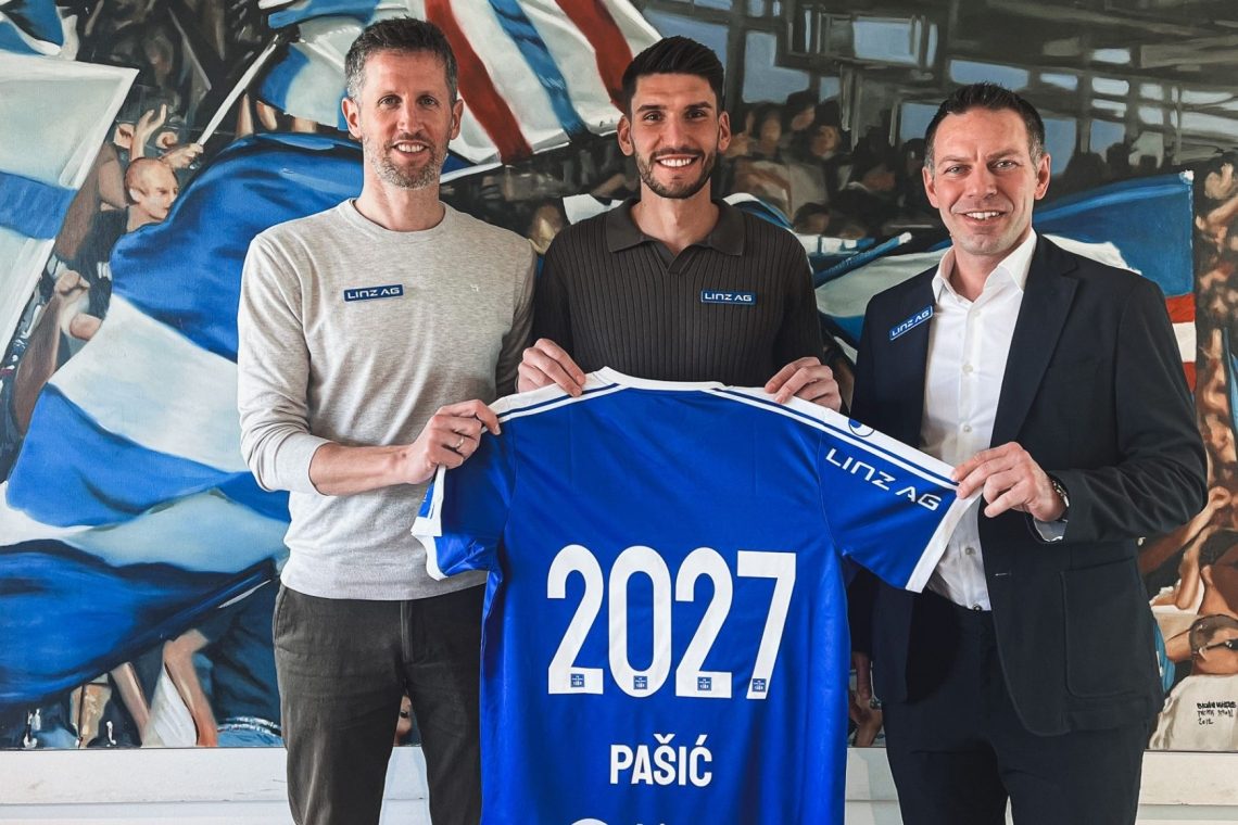 Alem Pasić ostaja pri FC Blau-Weiß Linz do leta 2027