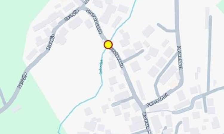 Zaradi sanacije mostu zaprta Sostrska cesta