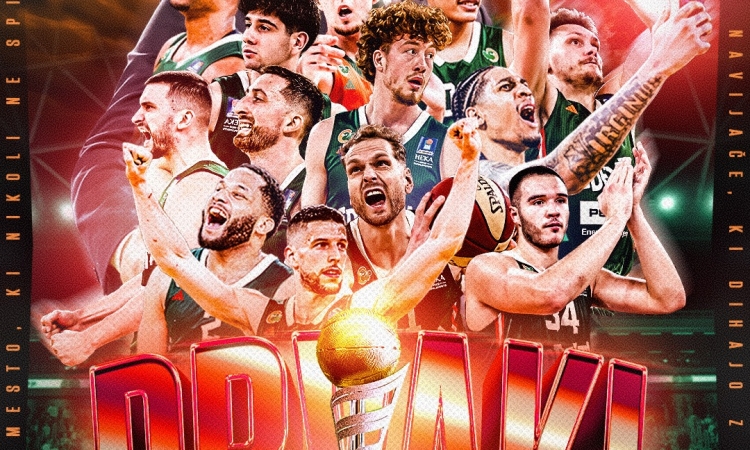 Cedevita Olimpija v Stožicah osvojila 22. državno prvenstvo