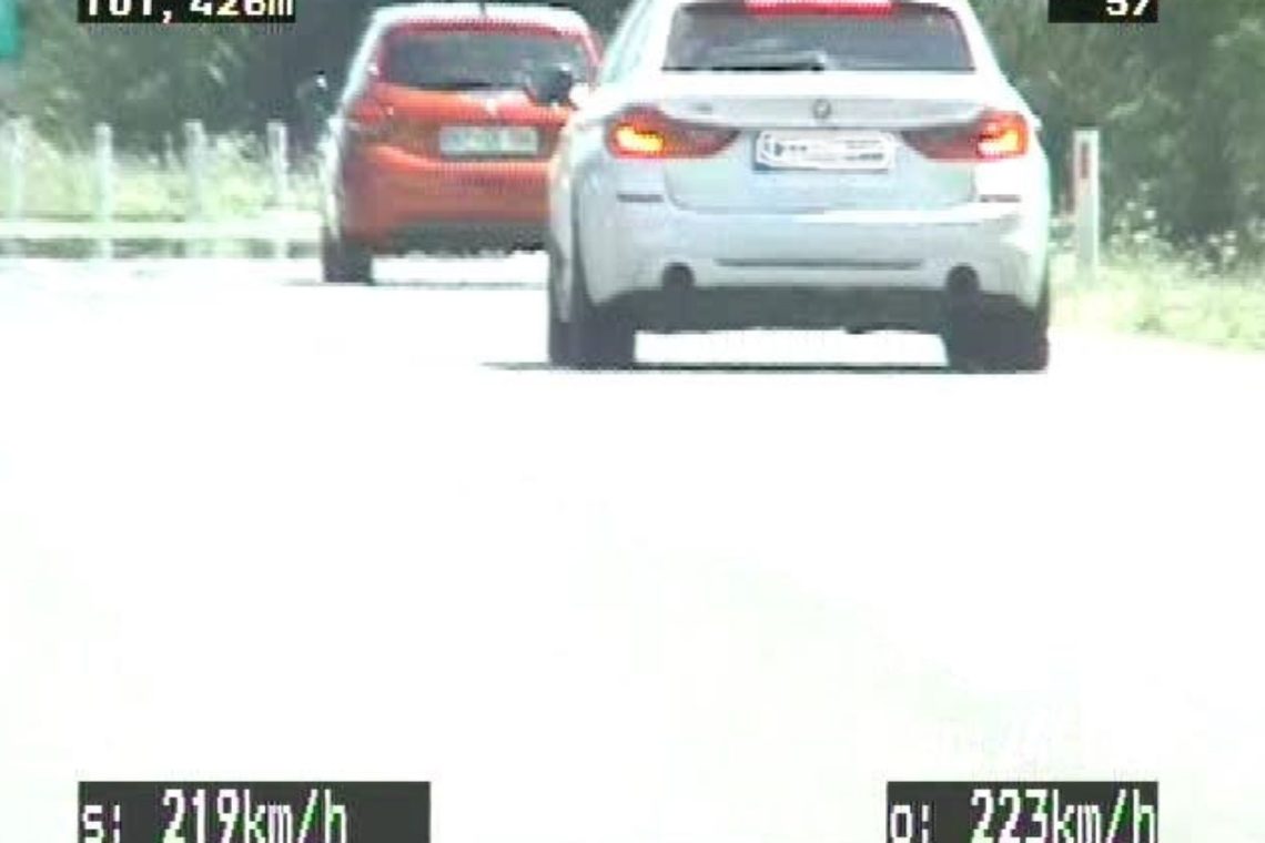 Na pomurski avtocesti vozil 219 km/h, sledi visoka globa