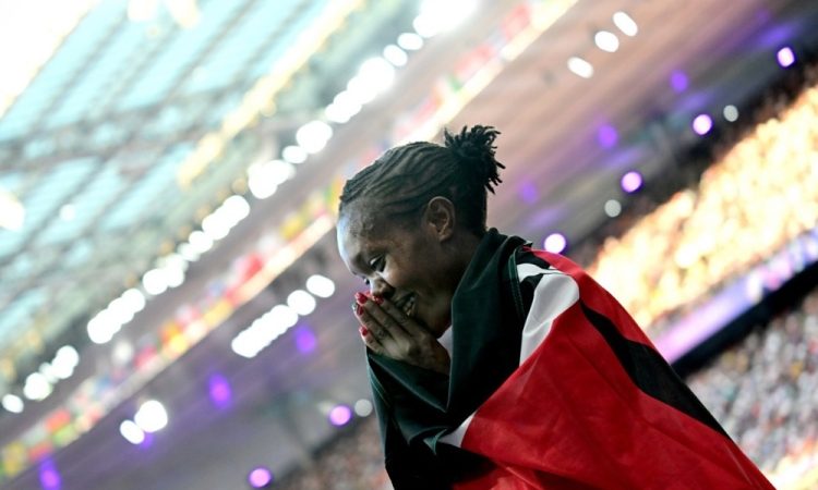 Kenijka Kipyegon na Poljskem za las zgrešila svetovni rekord