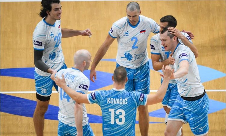 Slovenski odbojkarji pred odločilno tekmo z Nemčijo