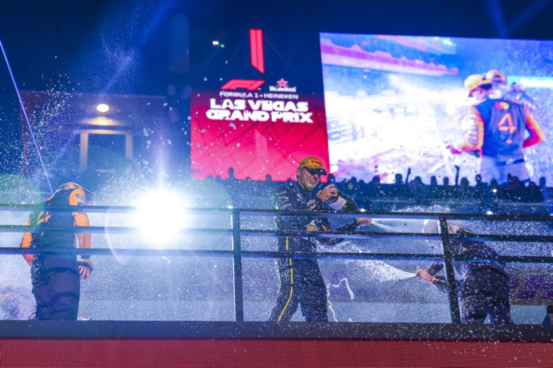 Verstappen zmagal na dirki za veliko nagrado formule 1 v Las Vegasu, Norris drugi  