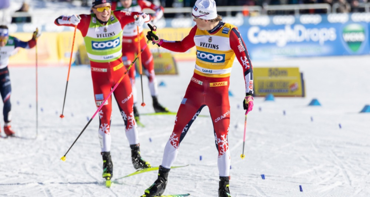 Norvežan Klaebo in Švedinja Sundling najboljša v sprintu na Finskem