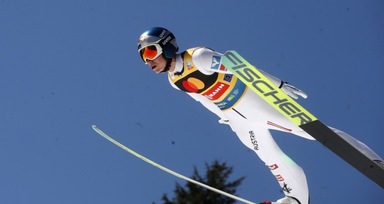 Avstrijski skakalci do ekipne zmage pod Poncami, Slovenci šele peti 