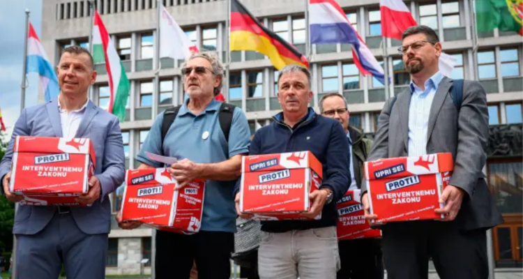 Več kot 47.000 podpisov proti interventnemu zakonu